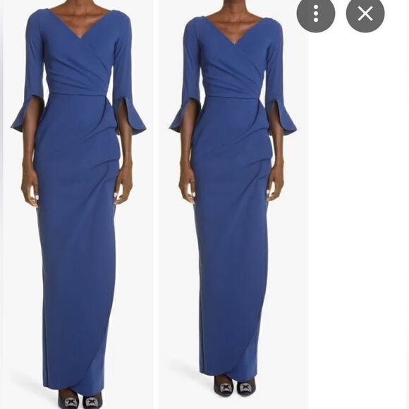 Chiara Boni La Petite Robe Zalfa Ruched Gown Size 38-US 2 NWOT - Picture 2 of 14